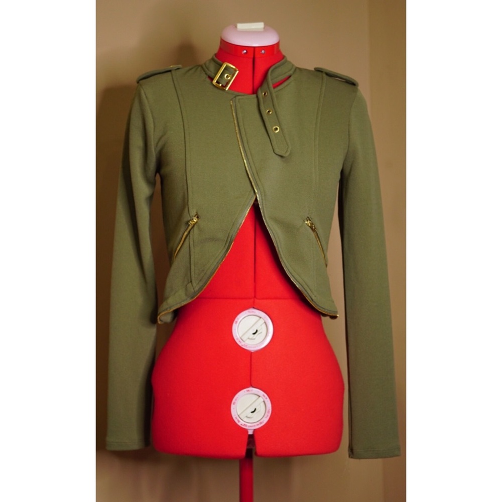 Mock-Military Style Jacket